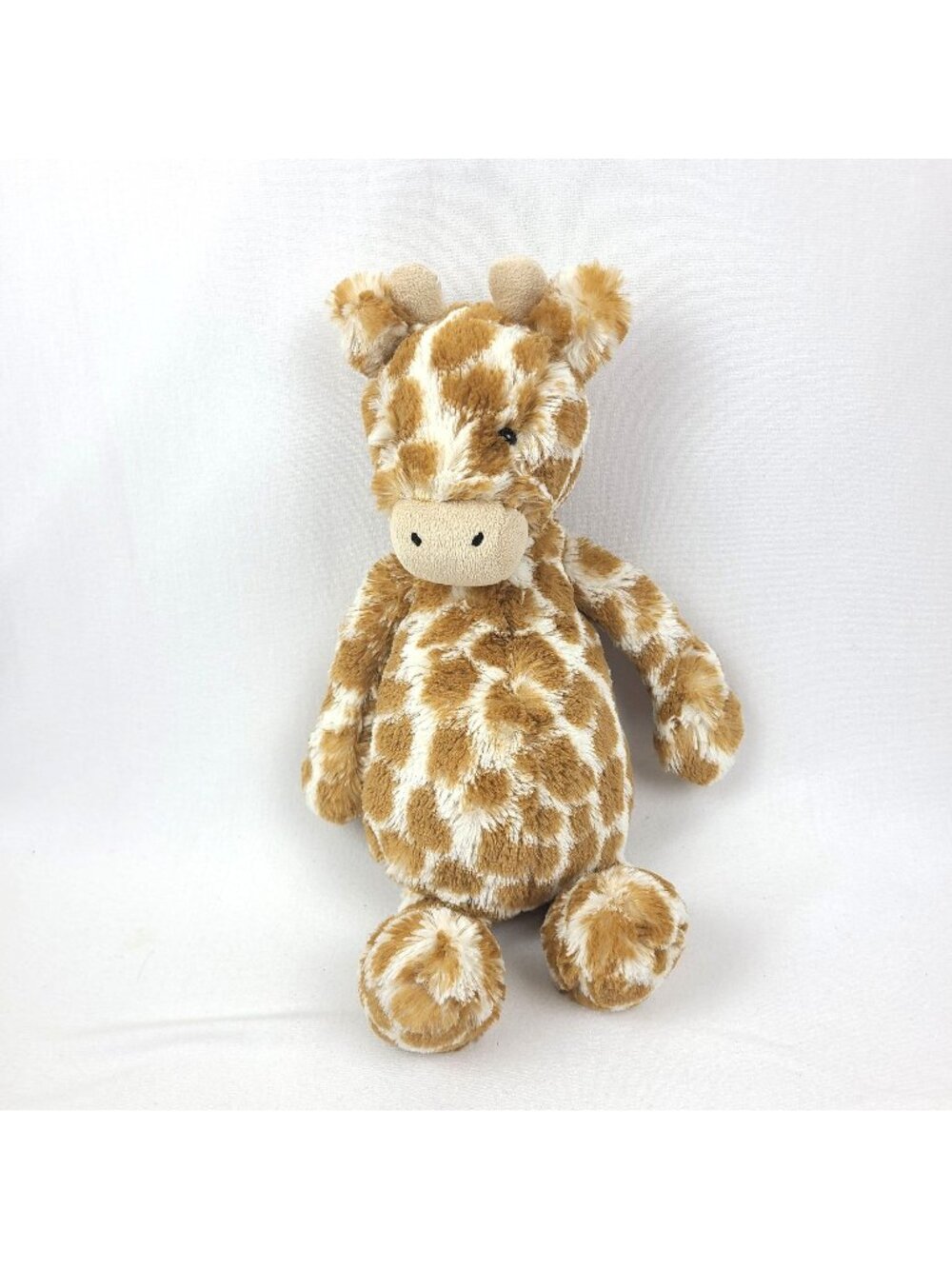 Jellycat Bashful Giraffe Plush Stuffed Animal Medium 12" Retired Brown White
